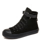 High-Top Canvas Schuhe Frauen Alle Schwarz Klett Sport Weiß Schuhe Frauen
