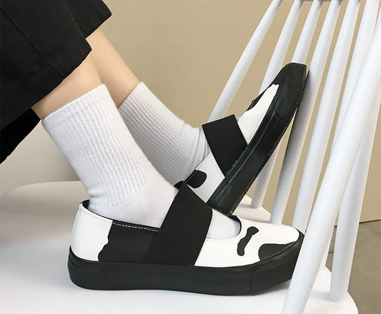 Nuove scarpe da ginnastica in tela di mucca da donna primaverili