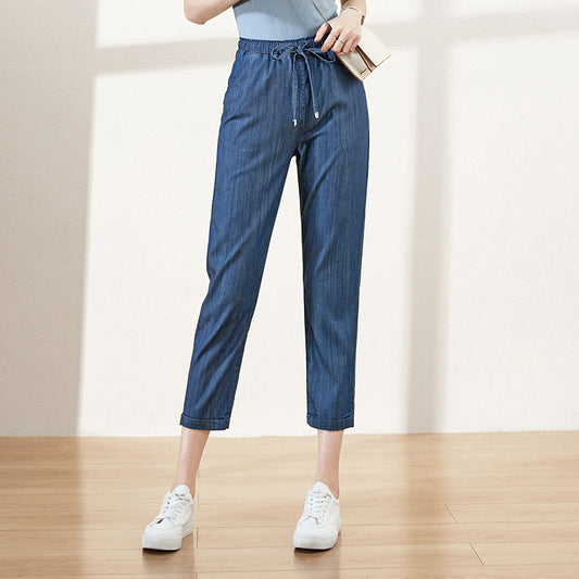 Yiyang Nine-Point Tencel Jeans Female Summer