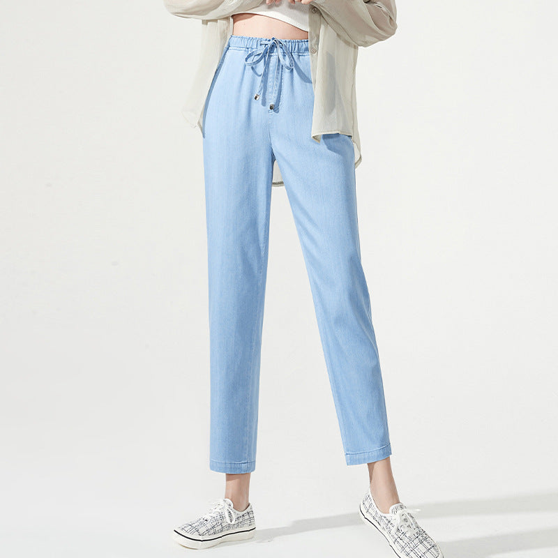 Yiyang Nine-Point Tencel Jeans Female Summer