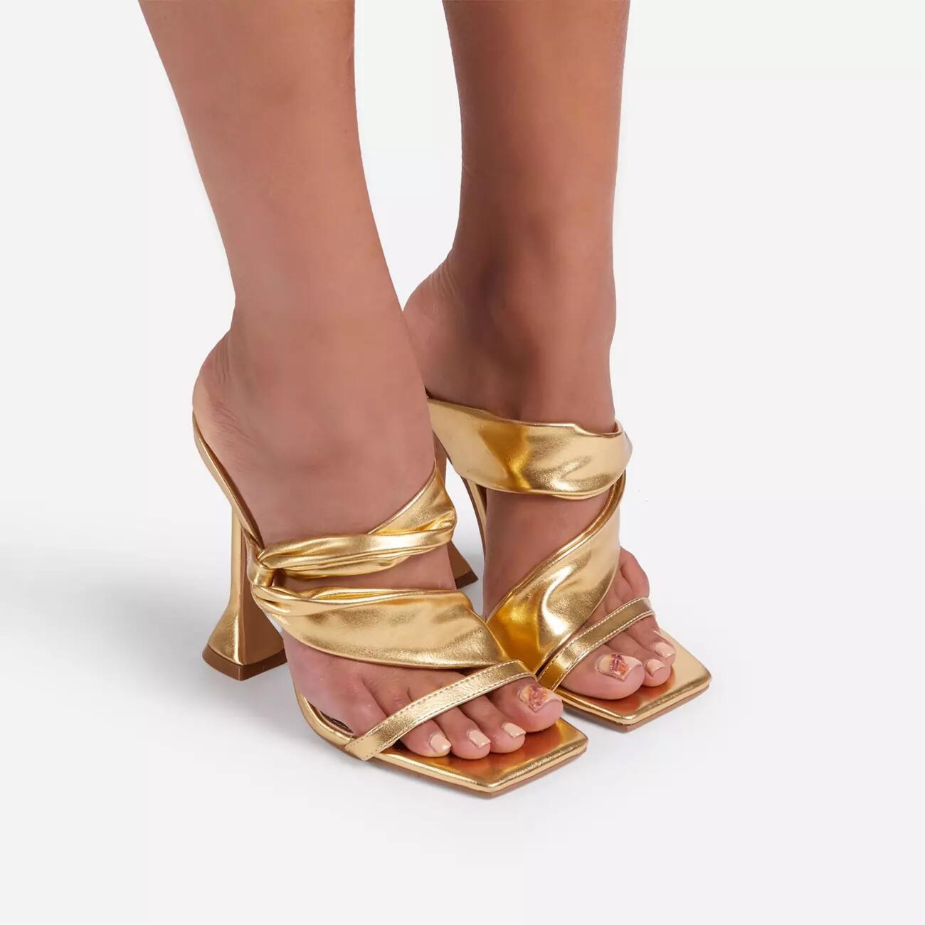 Sommer Neue Heels Plus Größe Damen Fisch Mund Stiletto Sandalen
