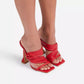 Sommer Neue Heels Plus Größe Damen Fisch Mund Stiletto Sandalen