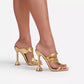 Sommer Neue Heels Plus Größe Damen Fisch Mund Stiletto Sandalen