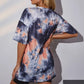 Maglietta a maniche corte da donna con scollo rotondo