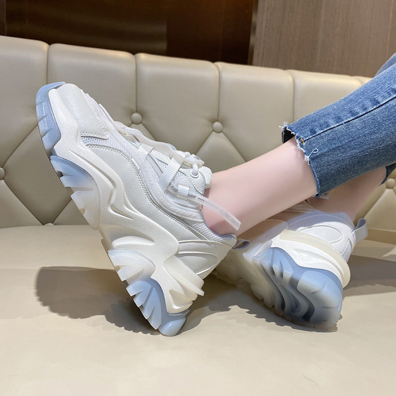 All-Match Jelly Platform Casual Sports Weiße Schuhe