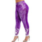 Printed Slim Yoga Leggings Plus Size Sweatpants