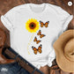 Loose Large Fashion Butterfly T Shirt Personality Trend Bottoming Shirt