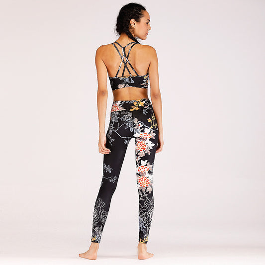 Hot-Selling Printed Yoga Fitness Suit Sports And Leisure Suit Women