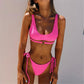 Badeanzug Einfarbig Neue Stil Weibliche Bikini Außenhandel Großhandel Liebe Strap