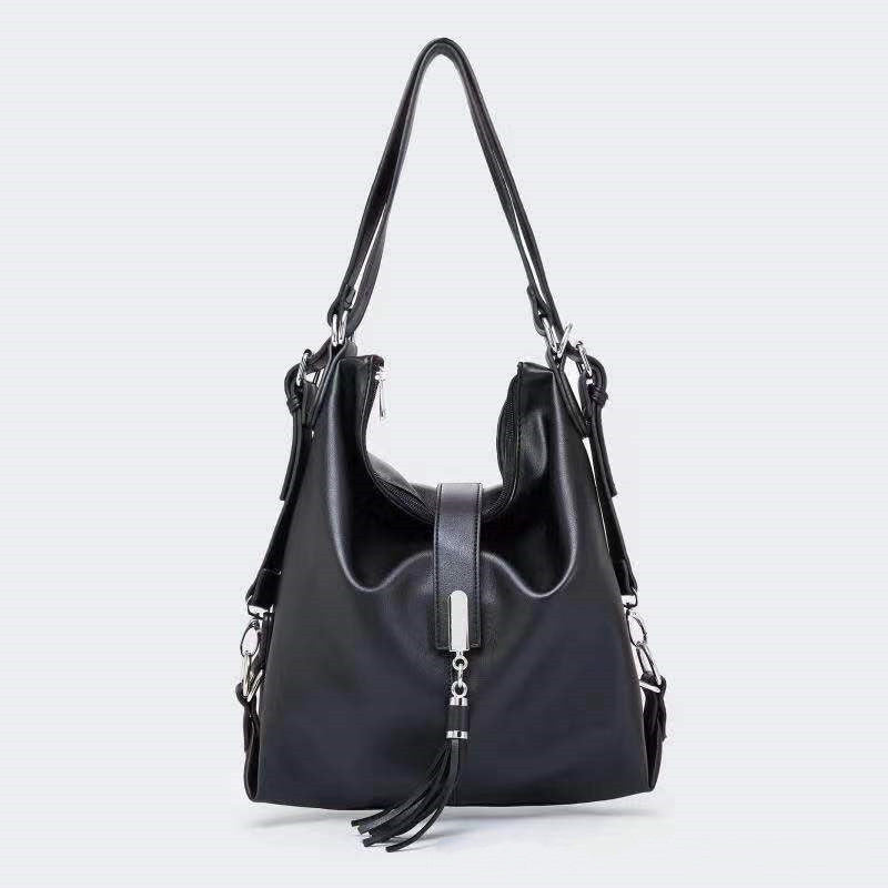 Borsa morbida da donna, alla moda, alla moda, semplice e casual.