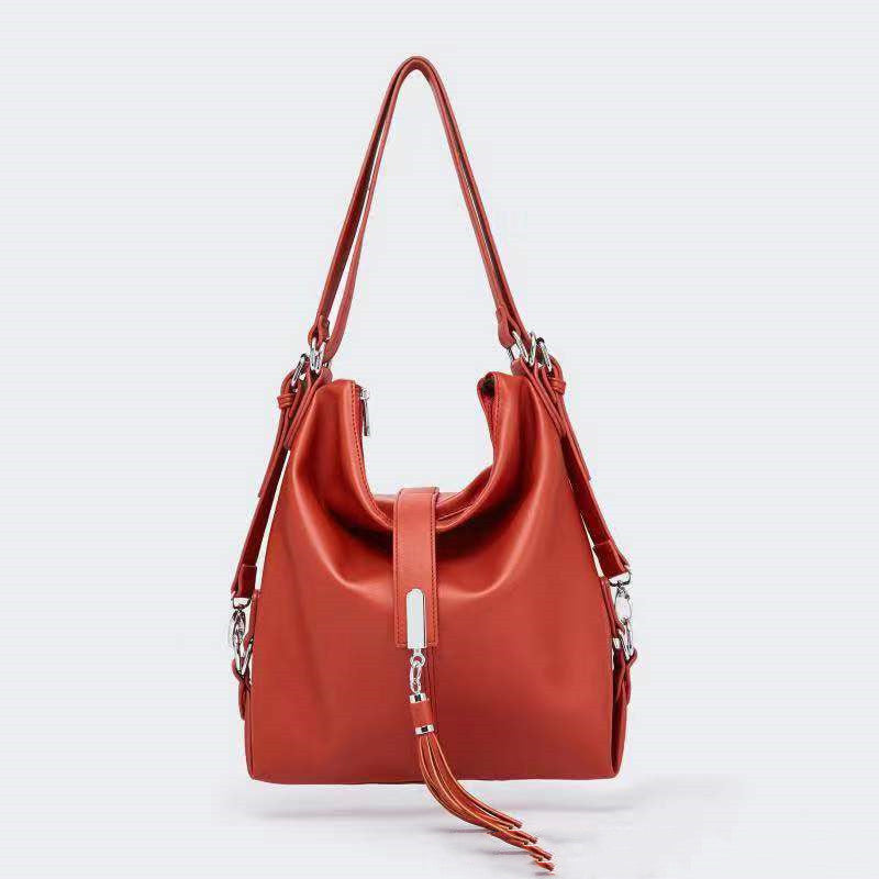 Borsa morbida da donna, alla moda, alla moda, semplice e casual.