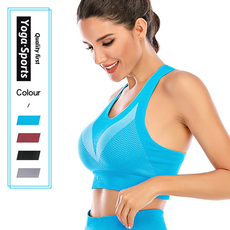 Intimo sportivo da donna antiurto, reggiseno yoga ad alta intensità