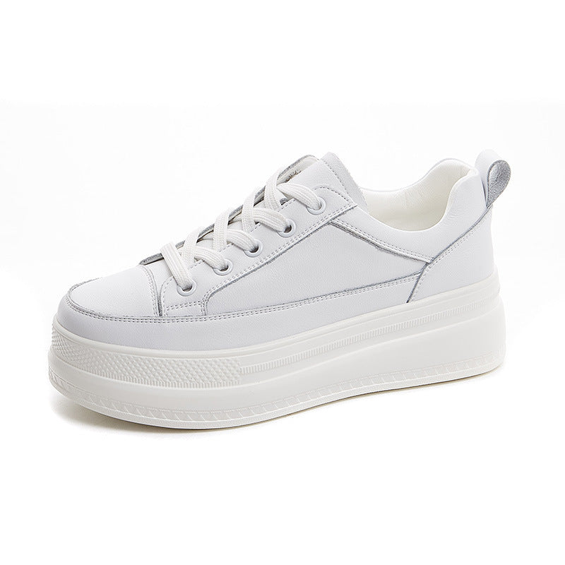 Neue Stil Rindsleder Mesh Casual Schuhe Trifle Bottom Wedge Heel Damen Einzelschuhe