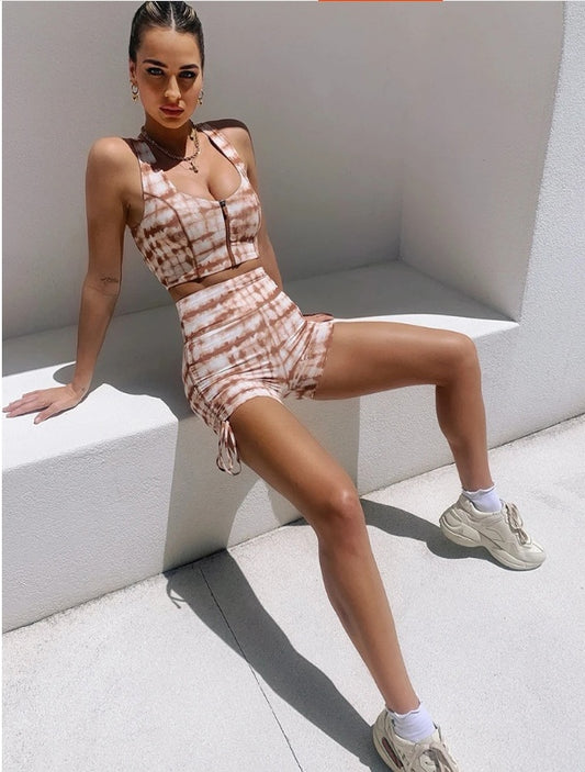 Abiti estivi casual con canottiere e pantaloncini da donna