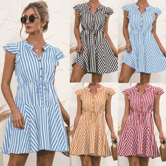 Nellie - Mini abito alla moda a maniche corte