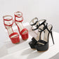 17CM Super High Heel Catwalk Nachtclub High Heel Sandalen Stiletto Schuhe