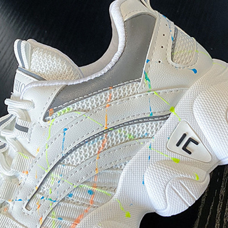 Modische, lässige, leuchtende Papa-Schuhe