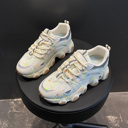 Modische, lässige, leuchtende Papa-Schuhe