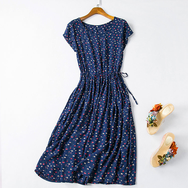 Cotton silk dress