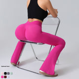 Hip-Lift-Yoga-Schlaghose, Fitness, Sport, weites Bein, hohe Taille, schnelltrocknende Hose, Damenbekleidung