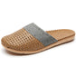 Pantofole in rattan, lino, bambù, erba, lino, silenziose e antiscivolo
