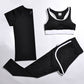 Abbigliamento yoga completo sportivo a tre pezzi