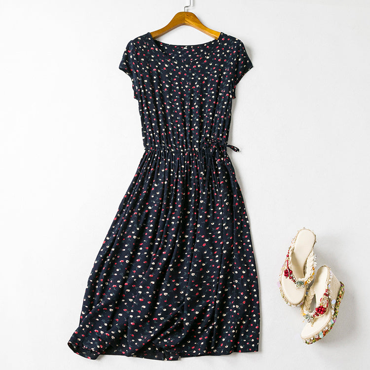 Cotton silk dress