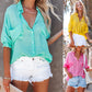 Camicia a maniche lunghe casual alla moda sottile per le donne