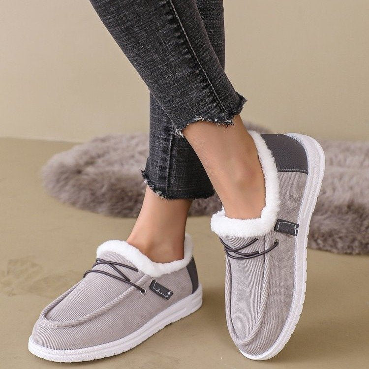 Women's Fleece-lined Warm Winter Thick-soled Fur Snow Boots