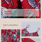 Abito stampato con scollo a V da donna