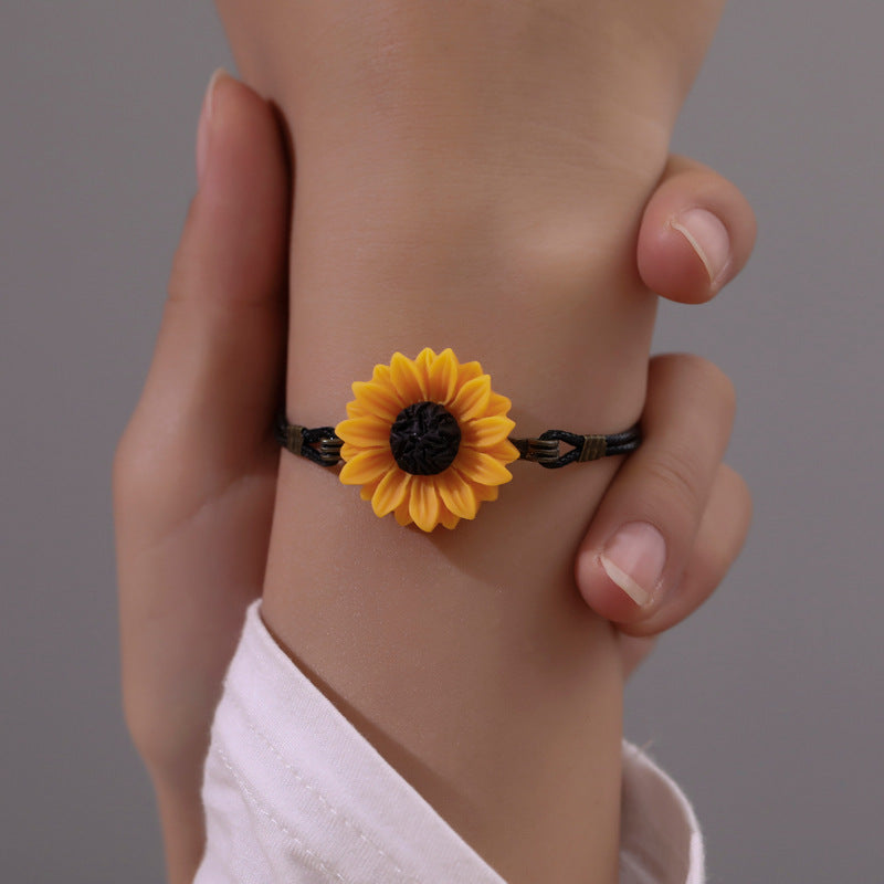Cute sunflower vintage bracelet