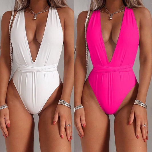 Einteiliger Badeanzug-Bikini