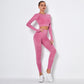 Seamless knitted high-stretch yoga sleeve slim long sleeves