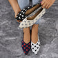 Flache Freizeitschuhe Leichte Strick-Damenschuhe