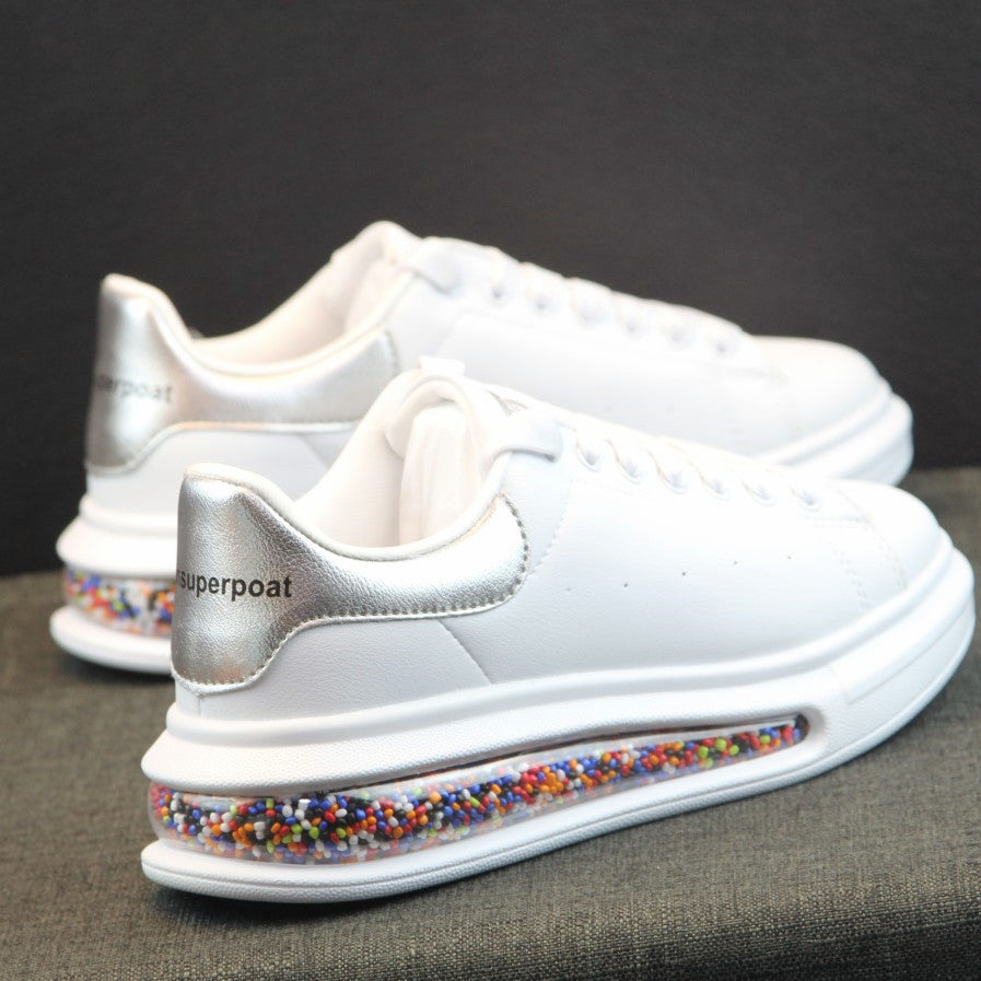 Air Cushion White Shoes Autumn Couple Casual Sports Shoes
