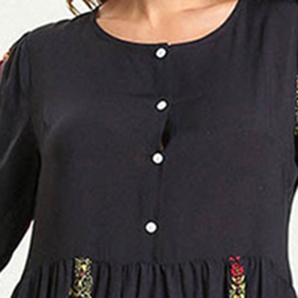 Abito casual stampato per allattamento