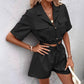 Cardigan a maniche corte con coulisse da donna