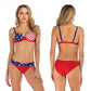 Split sexy two piece swimsuit