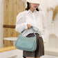 Nylon Cloth Multilayer One Shoulder Bag Lightweight Simple Casual Messenger Bag