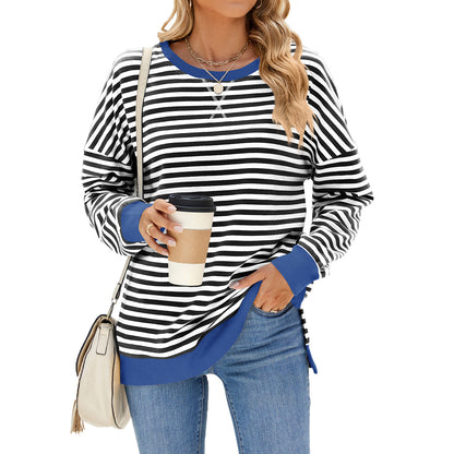 Maglione girocollo casual alla moda Abbigliamento da donna