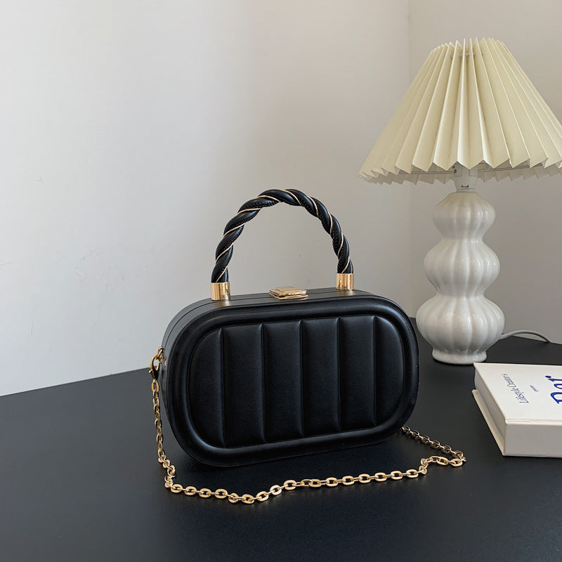 Chain Box Bag Women's Fashion Simple Portable Shoulder Messenger Bag