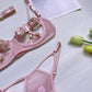 Biancheria intima pesante con lacci alla moda da donna
