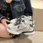 Sneaker casual da donna con piattaforma in mesh all-match