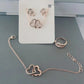 5 pezzi moda farfalla pendenti collana orecchini anello bracciale set per le donne set di gioielli da sposa matrimonio gioielli regalo
