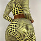 Dreiteiliger Badeanzug mit Polka Dots für Damen