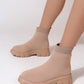 European And American Platform Fly Woven Mesh Booties Plus Size Women's Boots