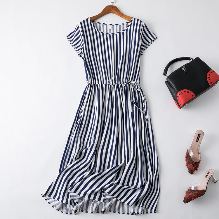 Cotton silk dress