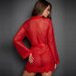 Frauen Nachtwäsche Robe Kleid Spitze Nachtwäsche Mode