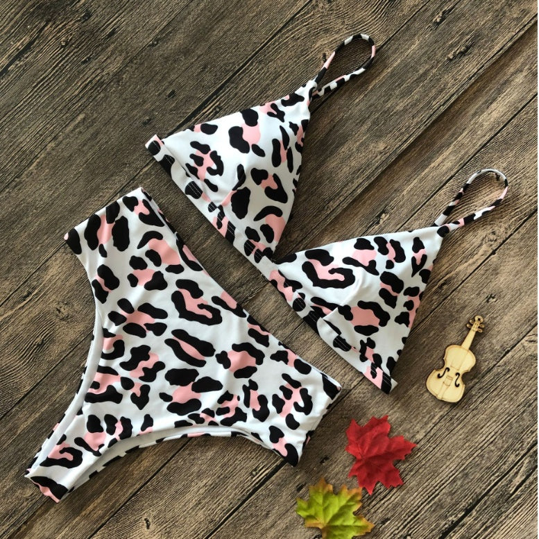Europa und die Vereinigten Staaten sexy explosionen badeanzug leopard schlange muster hohe taille damen bikini