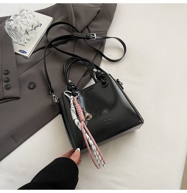 Damen Messenger Bag Mode Tragbare One-Shoulder Bucket Bag